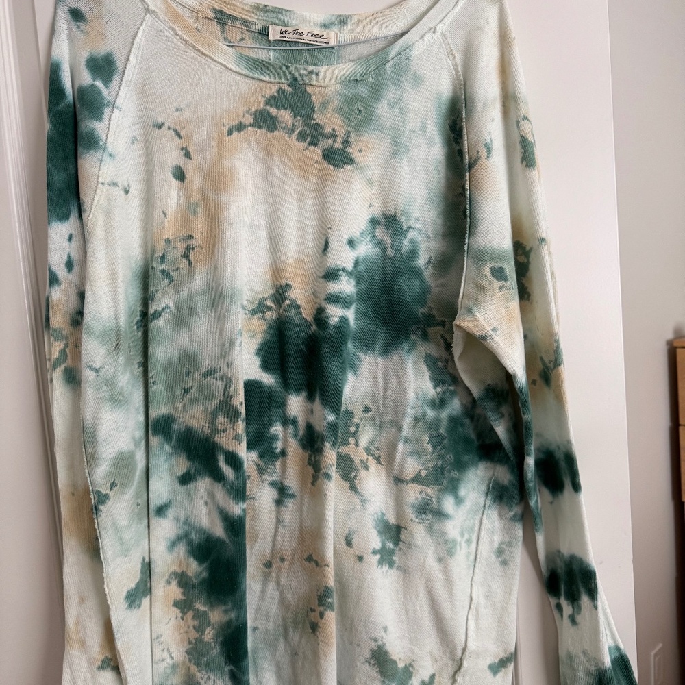 Free People tie die Henley